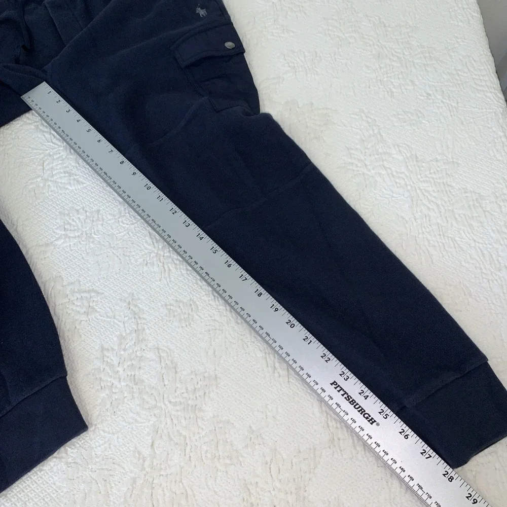 Polo Ralph Lauren Hybrid Quarter-Zip Hoodie & Cargo Jogger Tracksuit - Navy Blue